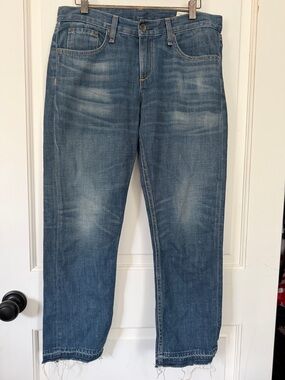 EUC rag & bone/JEAN Slim Straight Ankle Raw Hem - Size 28